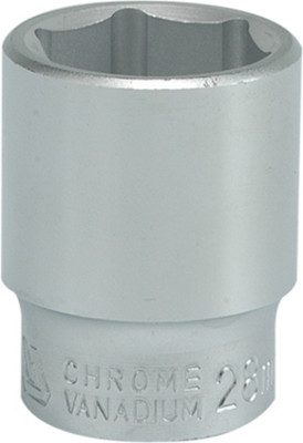 YATO YT-1309 3/4 inch Drive Socket with Chrome finish with 28 mm size application in industry, car service stations and workshops for High Loads Socket Set(Pack of 1)