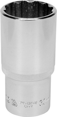 YATO YT-12948 1/2 inch Drive Bihexagonal Chrome Finish Socket with Size 30mm and symbol 50BV30 Die forged, and calibrated prior to the Hardening process Socket Set(Pack of 1)