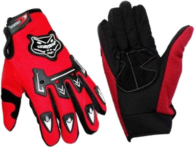 Adventure hut NIGHT HOOD PROTECTIVE WINTER Riding Gloves(Red)