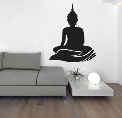 Littlebuds 70 cm Budha Removable Sticker(Pack of 1)