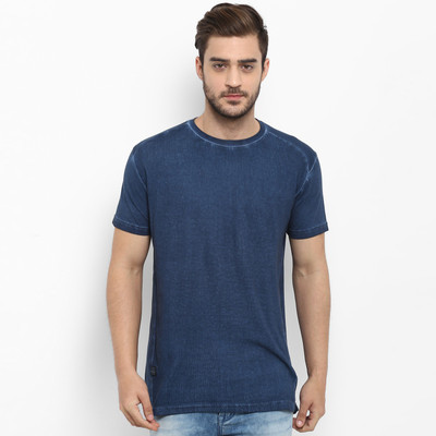 mufti-self-design-men-round-neck-blue-t-shirt