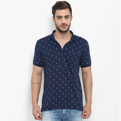 mufti-floral-print-men-polo-neck-dark-blue-t-shirt