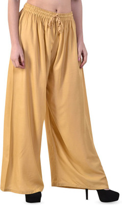 M D Fashion Relaxed Women Beige Trousers