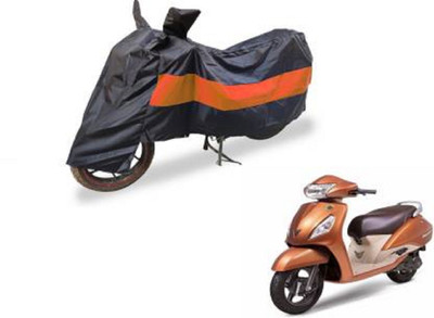 High Quality Waterproof Two Wheeler Cover for TVS(Jupiter, Black, Orange)