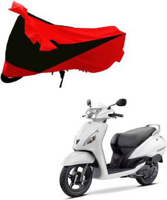 High Quality Waterproof Two Wheeler Cover for TVS(Jupiter, Red, Black)