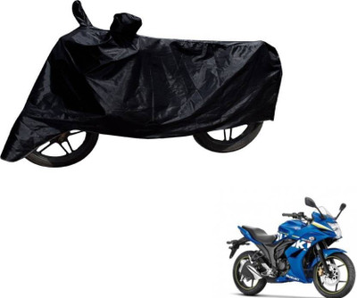 THE REAL ARV Two Wheeler Cover for Suzuki(Gixxer SF, Black)
