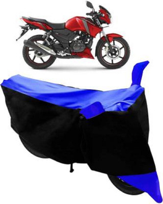 High Quality Waterproof Two Wheeler Cover for TVS(Apache RTR 160, Blue, Black)