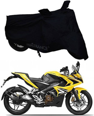 ANLOPE Two Wheeler Cover for Bajaj(Pulsar RS 200, Black)