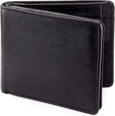 60% OFF on Billfold Men Casual, Formal, Travel, Evening/Party Black Genuine Leather Wallet(13 Card Slots)