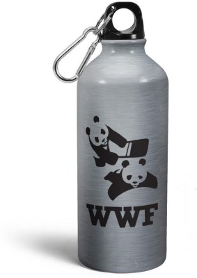 Tee Mafia Panda 02 600 ml Water Bottle(Set of 1, Silver)