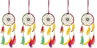 Ryme 3 Inches Multi Color Dream Catcher Wall Hanging For Home / Office Wool Dream Catcher(3 inch, Multicolor)