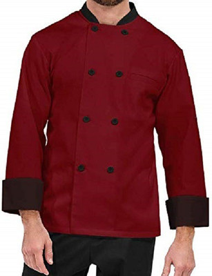 Kodenipr Club Cotton, Polyester Chef's Apron - Large(Maroon, Single Piece)