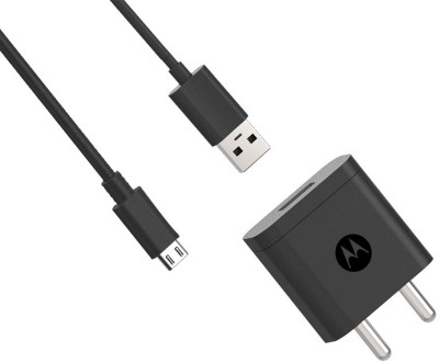 Motorola SJSC44 2 A Mobile Charger with Detachable Cable (Black, Cable Included)