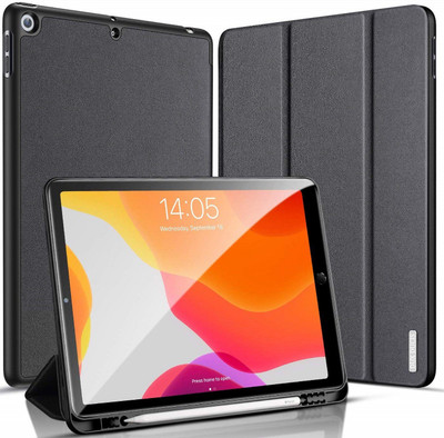 Vodex Flip Cover for Apple iPad 10.2 (2019 Release) II Apple iPad 10.2 (7th Generation)(Black, Dual Protection)