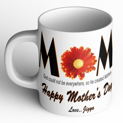 Abaronee Jigya Happy mothers day quote m016 Ceramic Coffee Mug(350 ml)