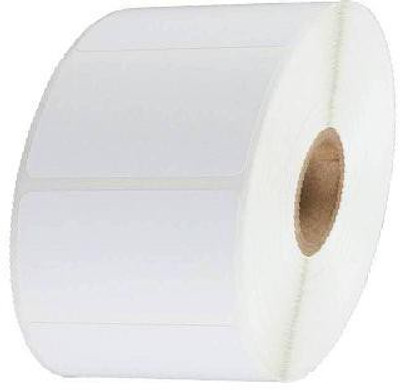 youlogic 50MMX25MM Barcode Label 1''up Self-adhesive Paper Label (White) 1ROLL 2000 LABELS Pack of 1 Roll cromo Paper Label(White)