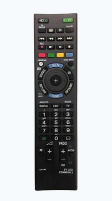LipiWorld UN144 LCD LED TV Remote Control for  3D Big LED LCD Sony Remote Controller(Black)