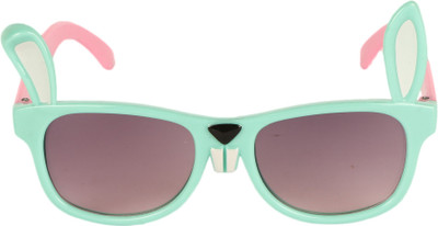 AMOUR Rectangular Sunglasses(For Boys & Girls, Violet)