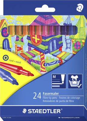 STAEDTLER Art Creation Fibre Tip Nib Sketch Pen(Multicolor)