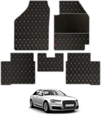 elegant Leatherite Standard Mat For  Audi A6(Black, White)