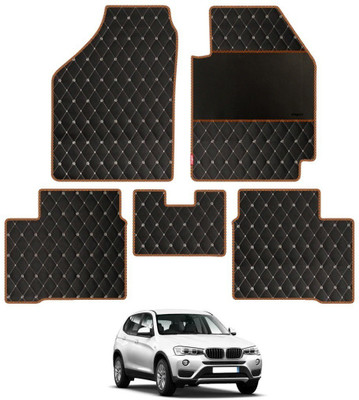 elegant Leatherite Standard Mat For  BMW X3(Black, Orange)