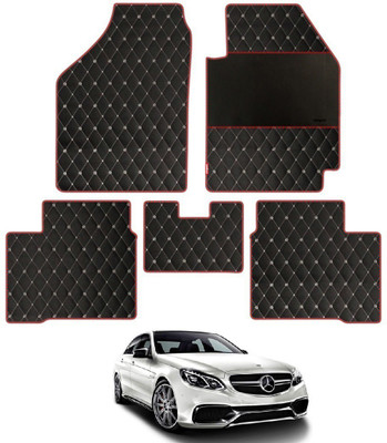 elegant Leatherite Standard Mat For  Mercedes Benz E250(Black, Red)