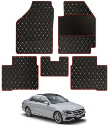 elegant Leatherite Standard Mat For  Mercedes Benz E350(Black, Red)