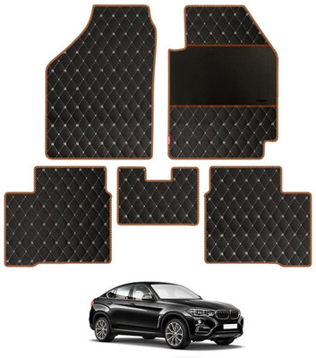 elegant Leatherite Standard Mat For  BMW X6(Black, Orange)