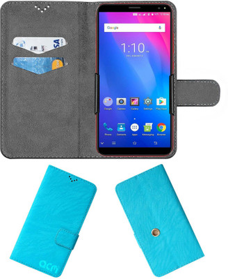 ACM Flip Cover for Ismart I1 Mega(Blue, Cases with Holder, Pack of: 1)