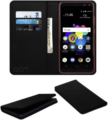 ACM Flip Cover for Ismart Is 56(Black, Cases with Holder, Pack of: 1)