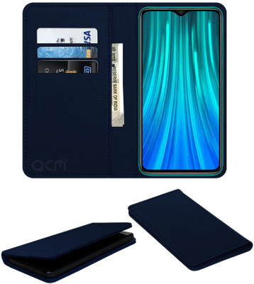 ACM Flip Cover for Redmi Note 8 Pro(Blue, Cases with Holder, Pack of: 1)