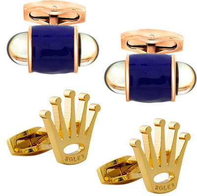 ZIVOM Brass Cufflink Set(Multicolor)