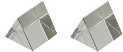 ERH India 2 Pcs of 50x50x50 mm Equilateral Prism for Science Experiments(White)