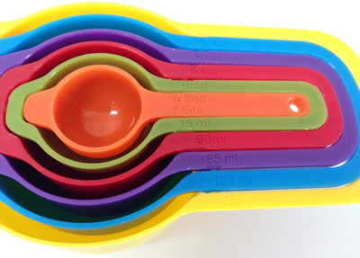 noble foods Measuring Cups and Spoon -6 Pieces Measuring Cup Set(250 ml)