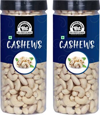 WONDERLAND Foods(Device) 100% Natural Premium Quality Plain Raw Cashews, 1Kg Pack of 2 (500g Each) Cashews