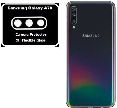 ISAAK Back Camera Lens Glass Protector for Samsung Galaxy A70 Rear Camera Lens Protector(Pack of: 1)