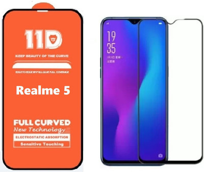 ISAAK Edge To Edge Tempered Glass for Realme Narzo 10, Realme Narzo 10A, Realme 5, Realme 5i, Realme 5s(Pack of 1)