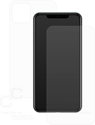 Case Creation Front and Back Screen Guard for Apple Iphone 11 Pro Max (2018)(Pack of 2)