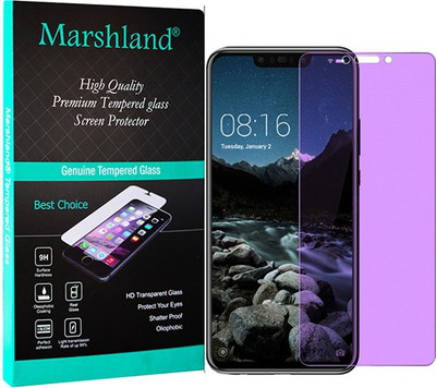 MARSHLAND Tempered Glass Guard for Huawei Nova 3 Anti blue, 2.5D Round Edge Anti Scratch Bubble Free Anti-Blue(Pack of 1)