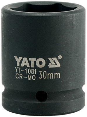 YATO YT-1081 Cold Forged CrMo 3/4 inch Drive Black Phosphated Surface Hexagonal Impact Socket-18mm Socket Set(Pack of 1)