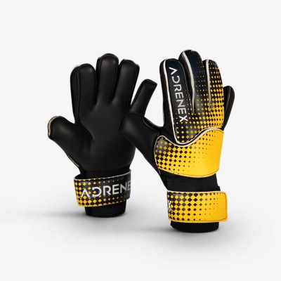 Adrenex by Flipkart Premium Football Goal Keeping Gloves with Velcro Goalkeeping Gloves(Yellow)