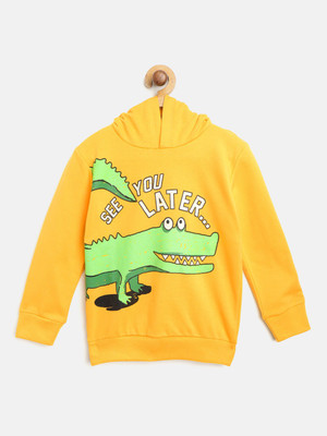 Lazy Shark Full Sleeve Graphic Print Boys Sweatshirt
