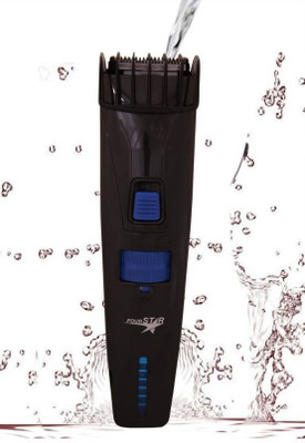 Four Star FST-1022 Waterproof Runtime: 40 min Trimmer for Men(Black, Blue)