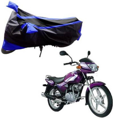 AK Star Waterproof Two Wheeler Cover for TVS(Star City, Blue, Black)