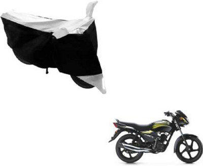 AK Star Waterproof Two Wheeler Cover for TVS(Star City, Silver, Black)