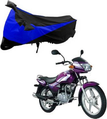 AK Star Waterproof Two Wheeler Cover for TVS(Star City, Blue, Black)