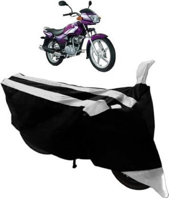 AK Star Waterproof Two Wheeler Cover for TVS(Star City, Silver, Black)