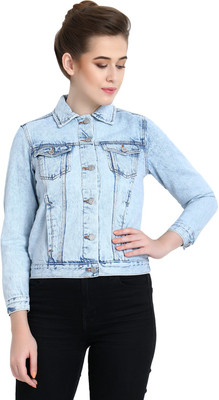 KOTTY Full Sleeve Washed Women Denim Jacket