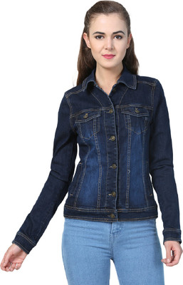 KOTTY Full Sleeve Solid Women Denim Jacket