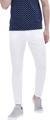 Masterly Weft Slim Men White Jeans